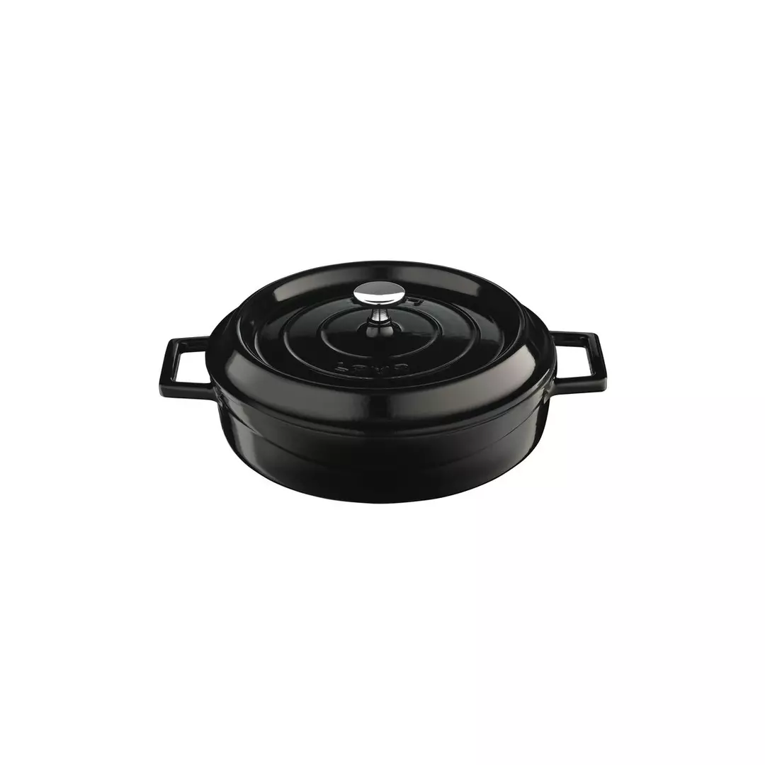 Lava Low Round Casserole (2.4L) - Black