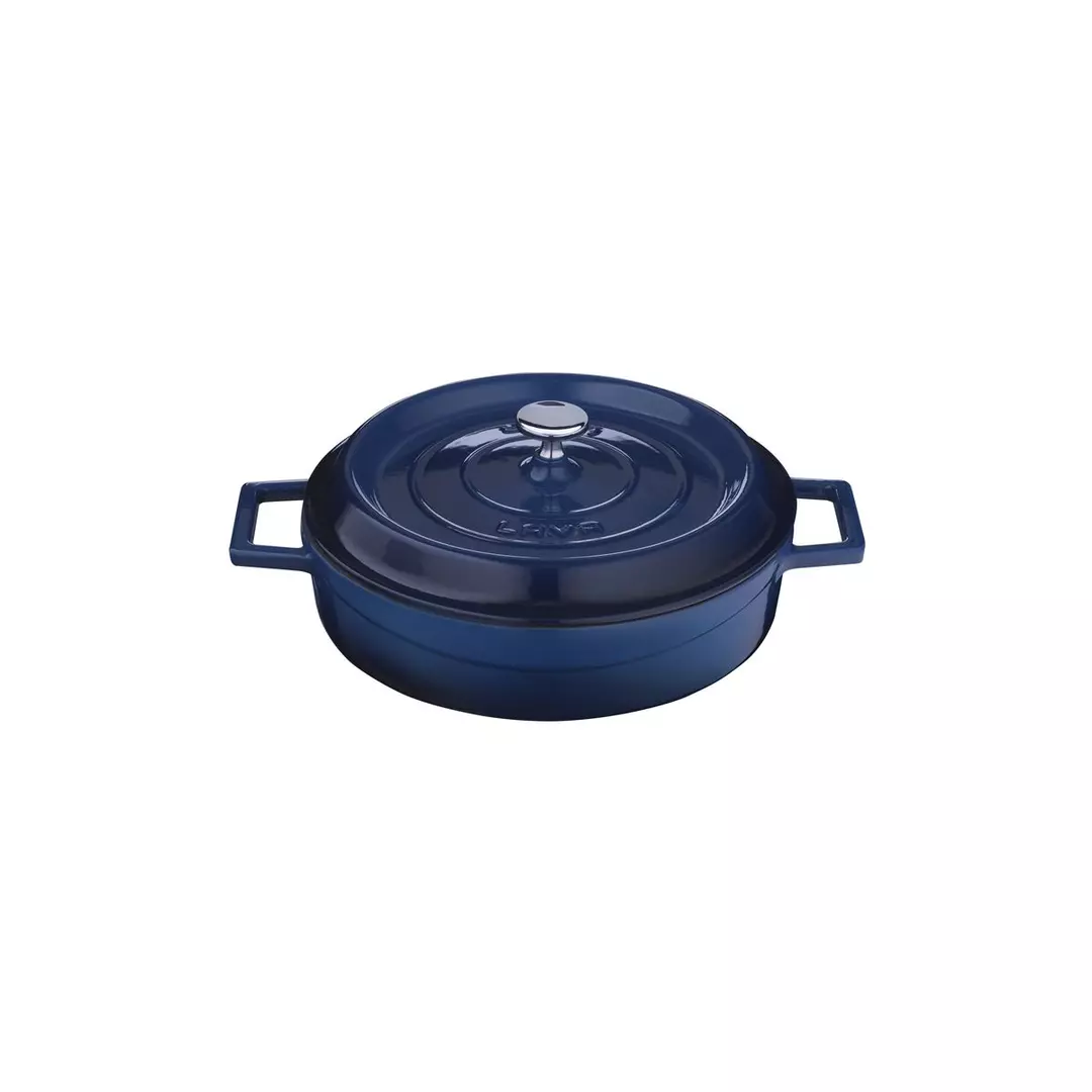 Lava Low Round Casserole (2.4L) - Blue