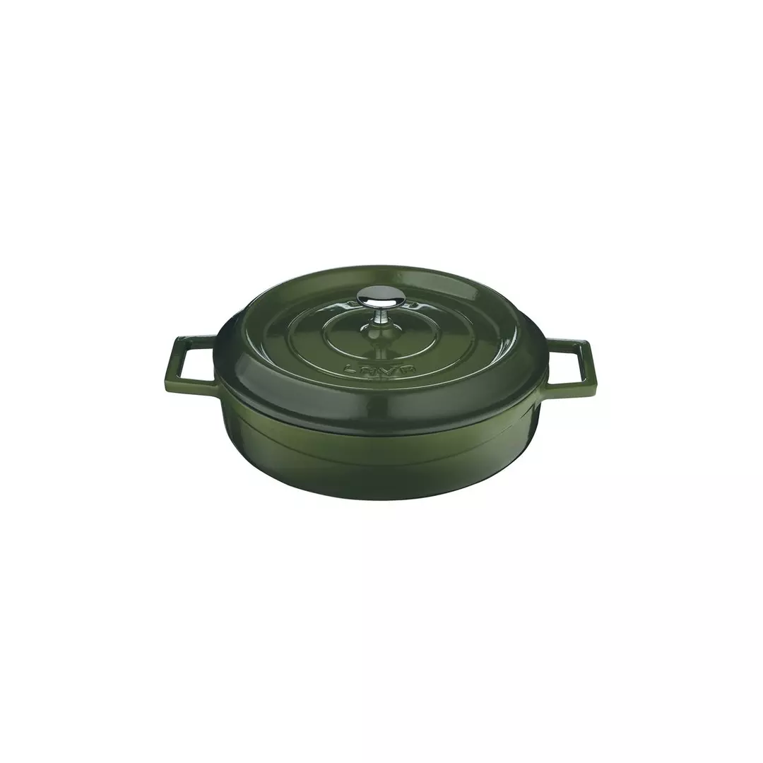 Lava Low Round Casserole (2.4L) - Green