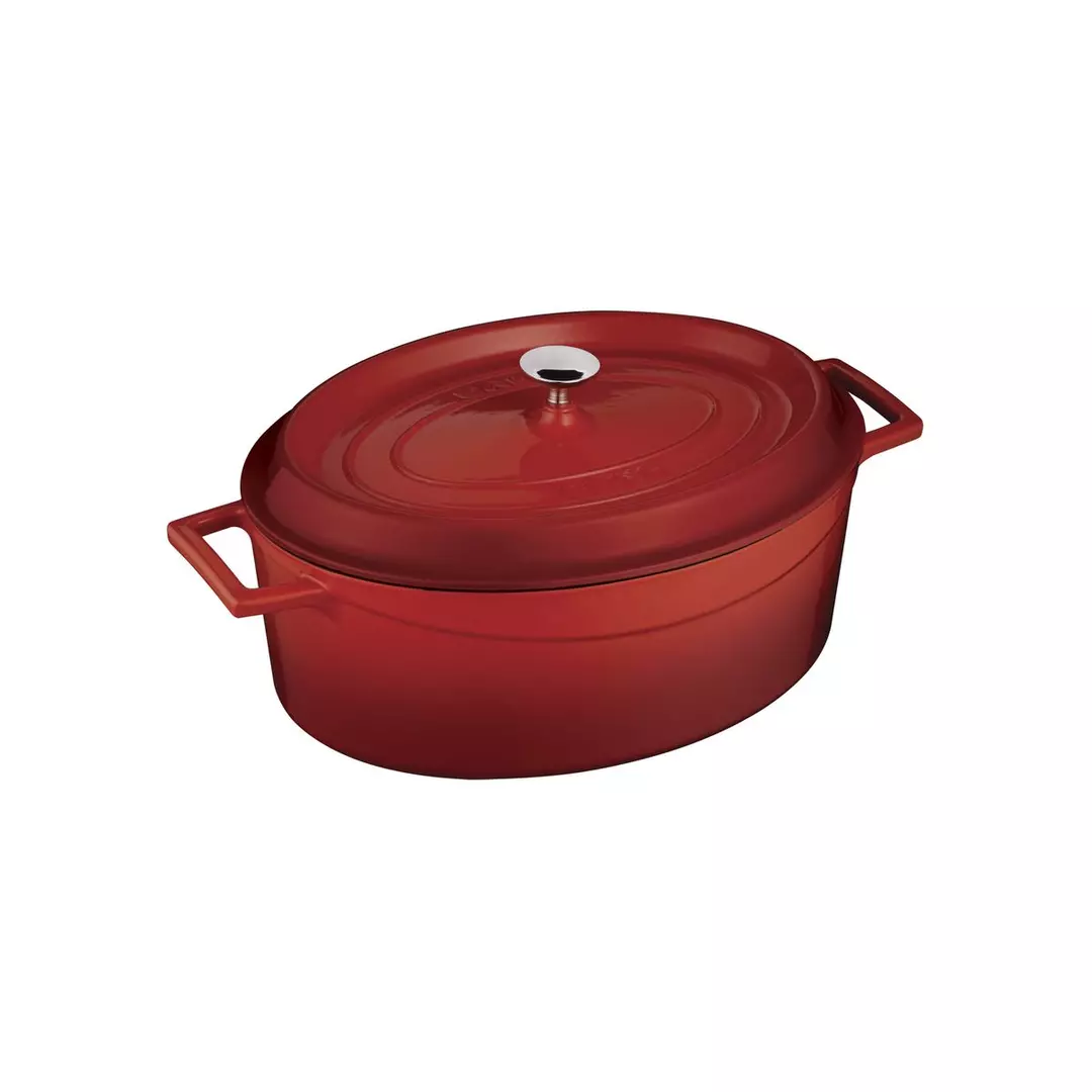 Lava Oval Casserole (4.8L) - Red