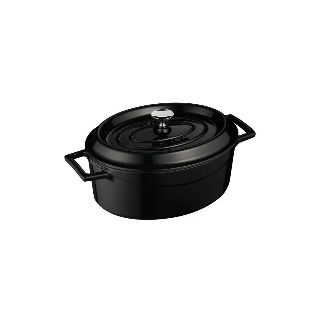 Lava Oval Casserole (3.3L) - Black