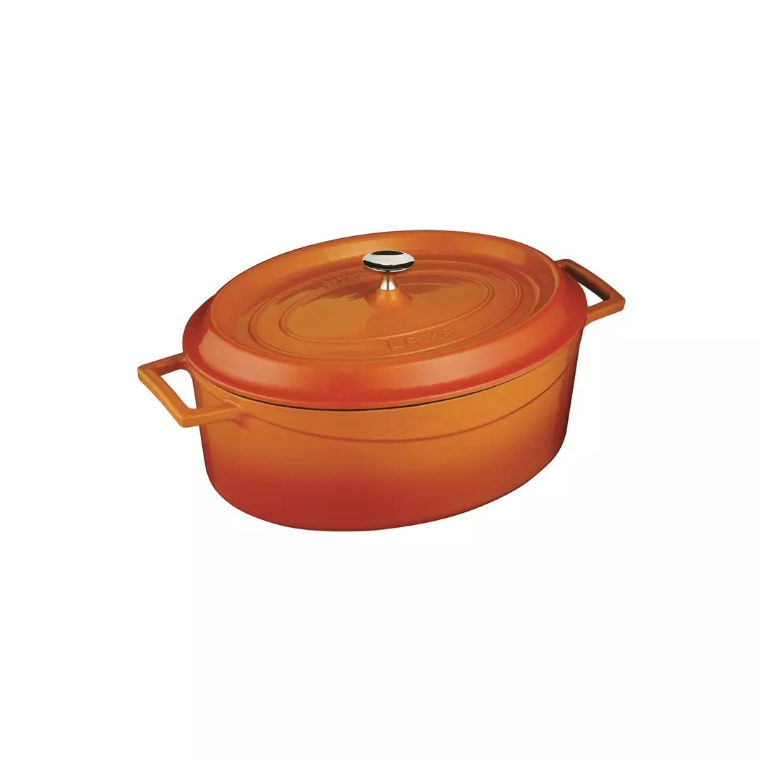 Lava Oval Casserole (4.8L) - Orange