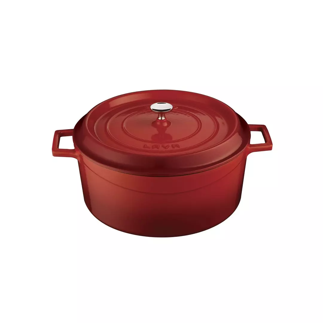 Lava Round Casserole (6.7L) - Red