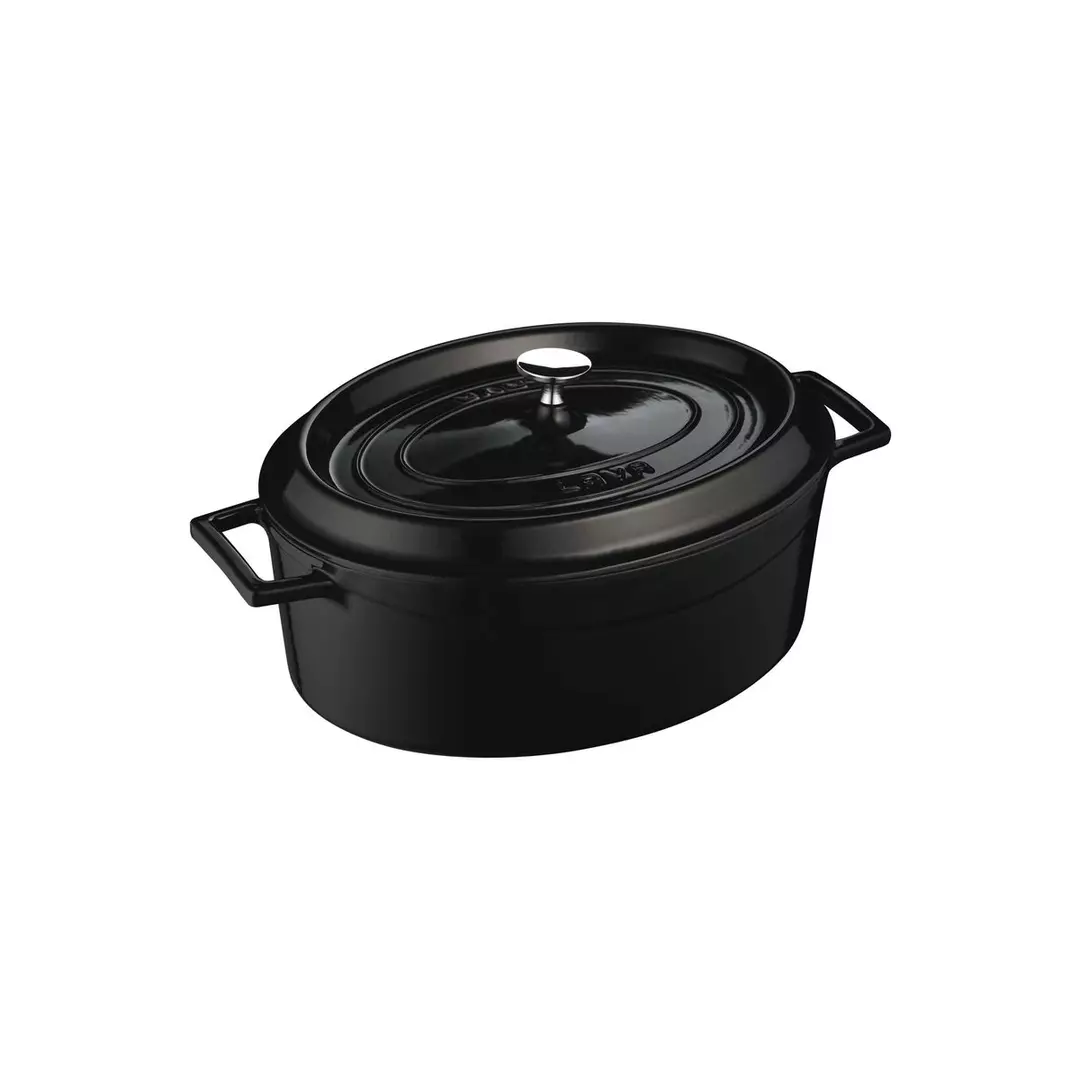 Lava Oval Casserole (4.8L) - Black