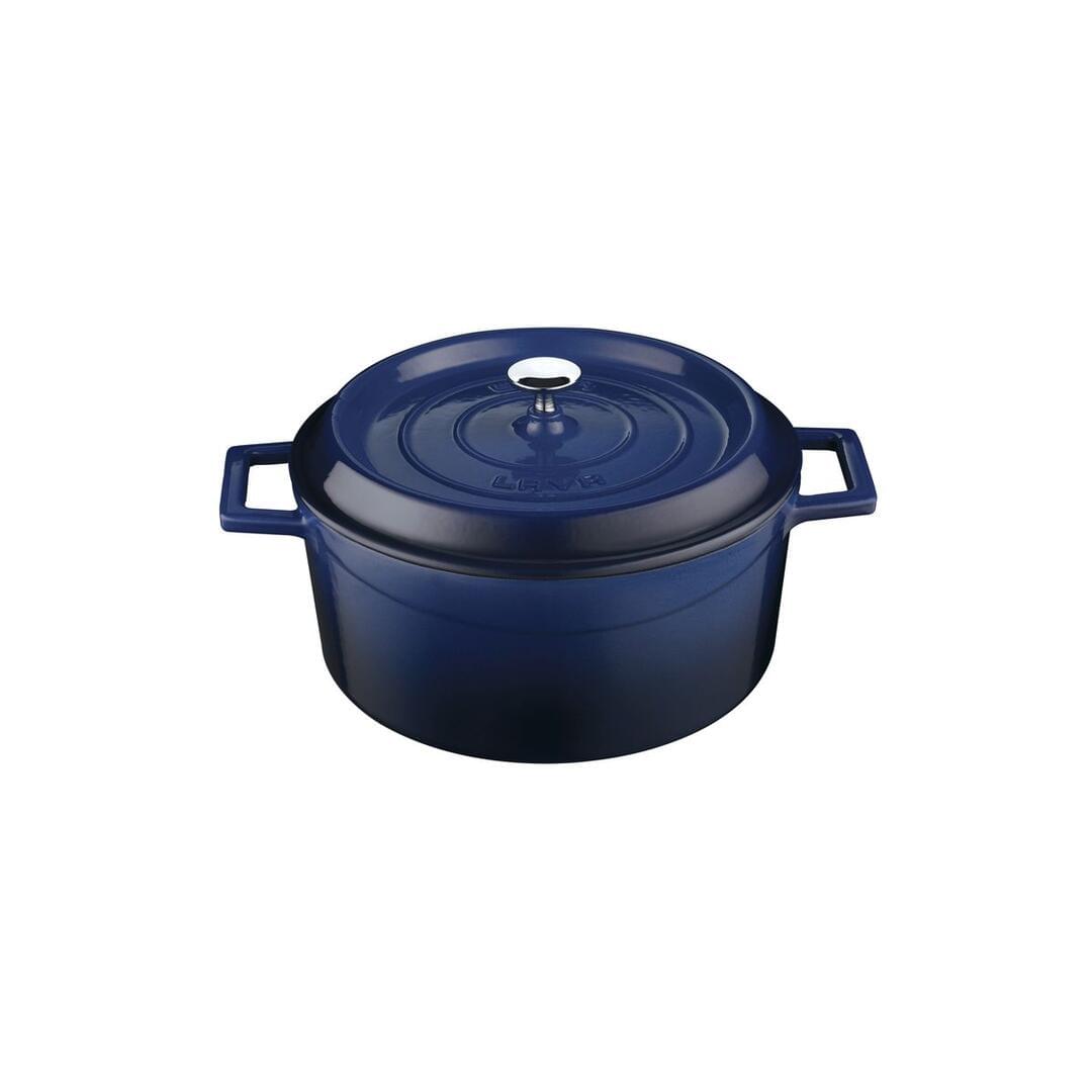 Lava Round Casserole (4.5L) - Blue