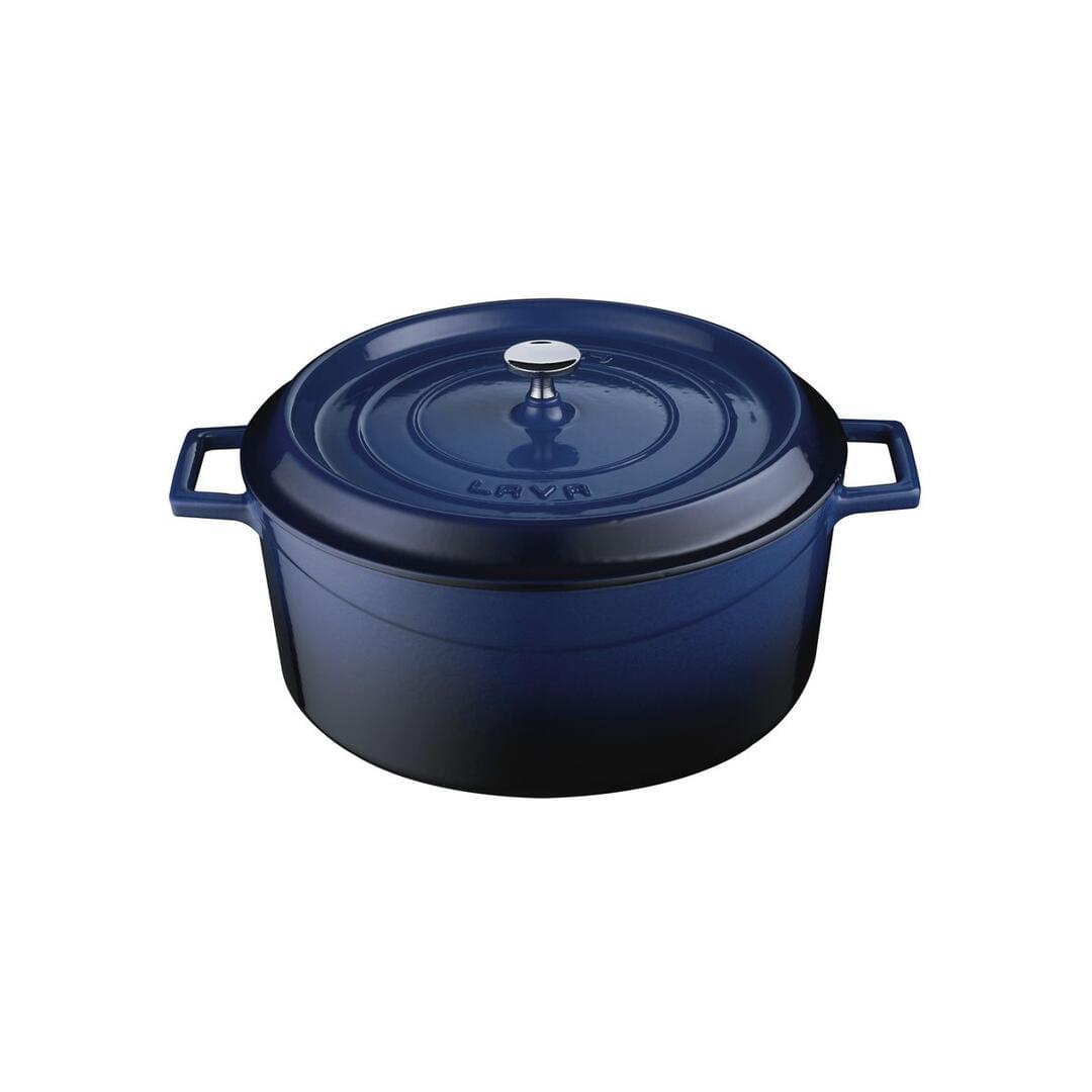 Lava Round Casserole (6.7L) - Blue