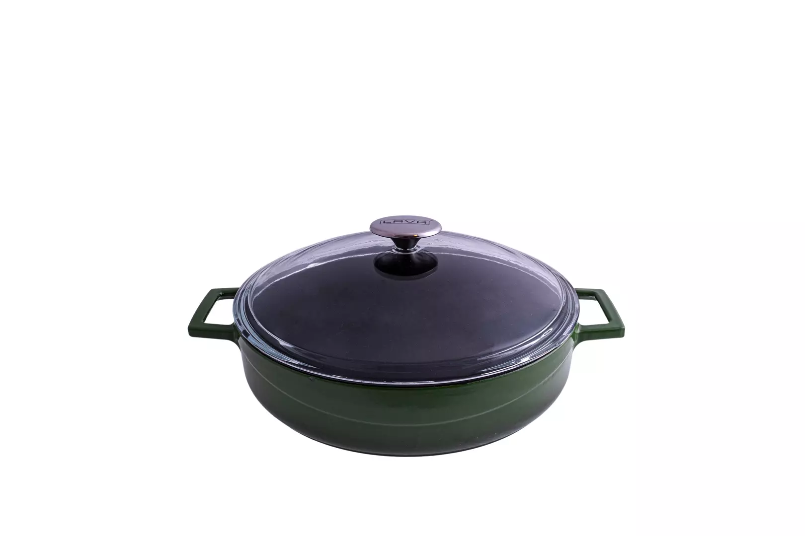 Lava Low Casserole Glass Lid 2.4L Green