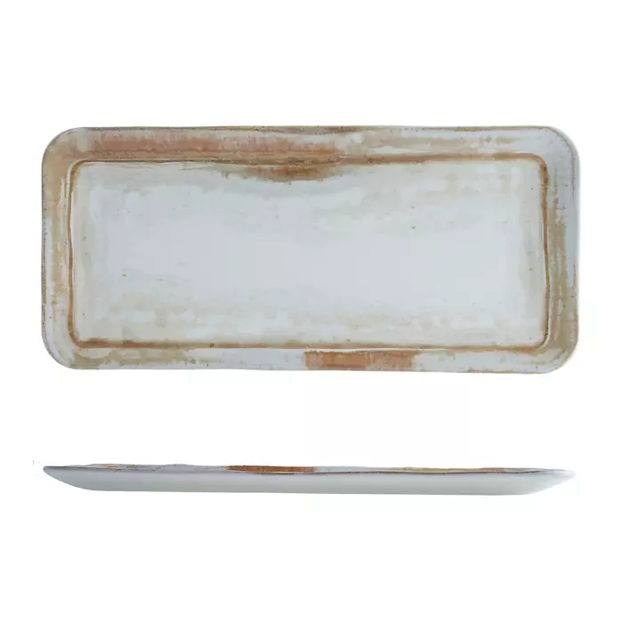 Dudson Rectangular Coupe Plate Finca Sandstone 991383-S