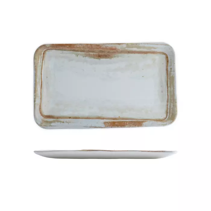 Dudson Rectangular Coupe Plate Finca Sandstone 991380-S