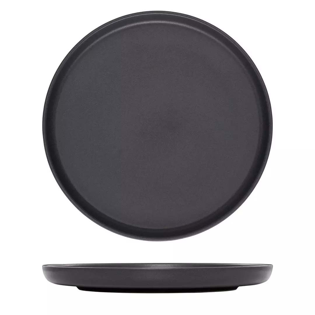 Eclipse Uno Black Round Plate 280mm