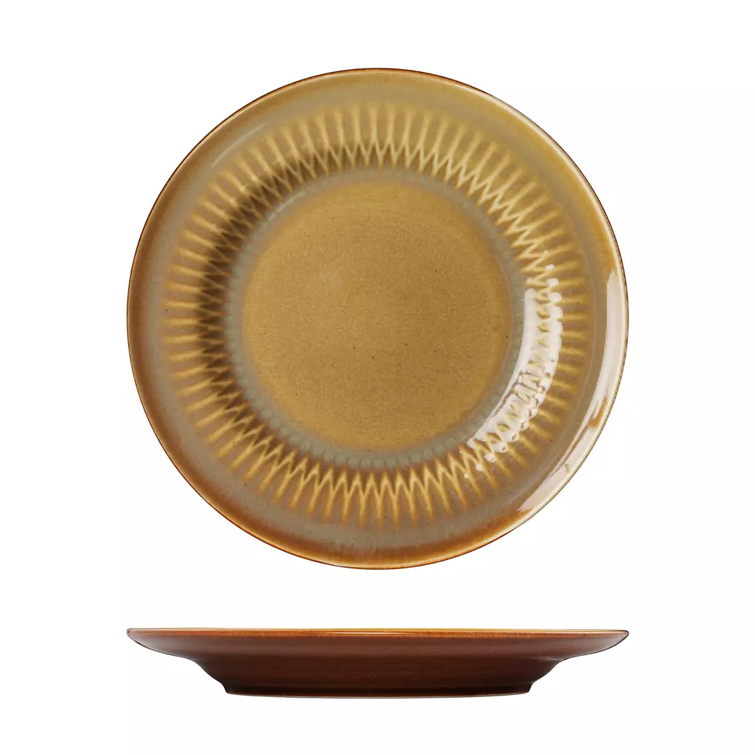 Luzerne Cottage Cinnamon Round Rim Plate 230mm