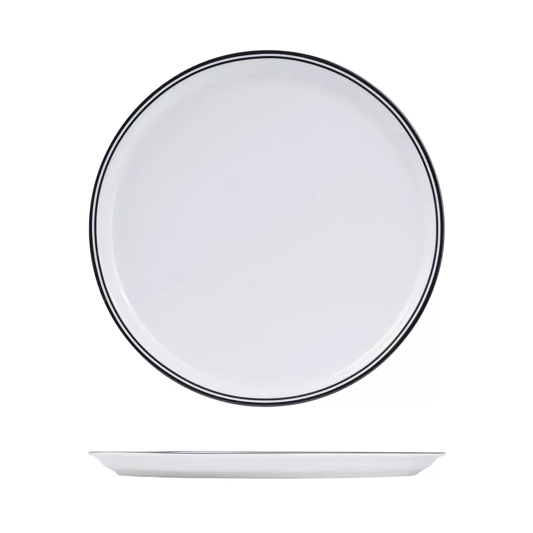 RAK Porcelain Nano Cru Black Pizza Plate 330mm