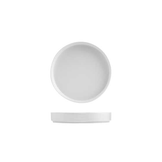 Ora White High Stackable Plate - Trenton International