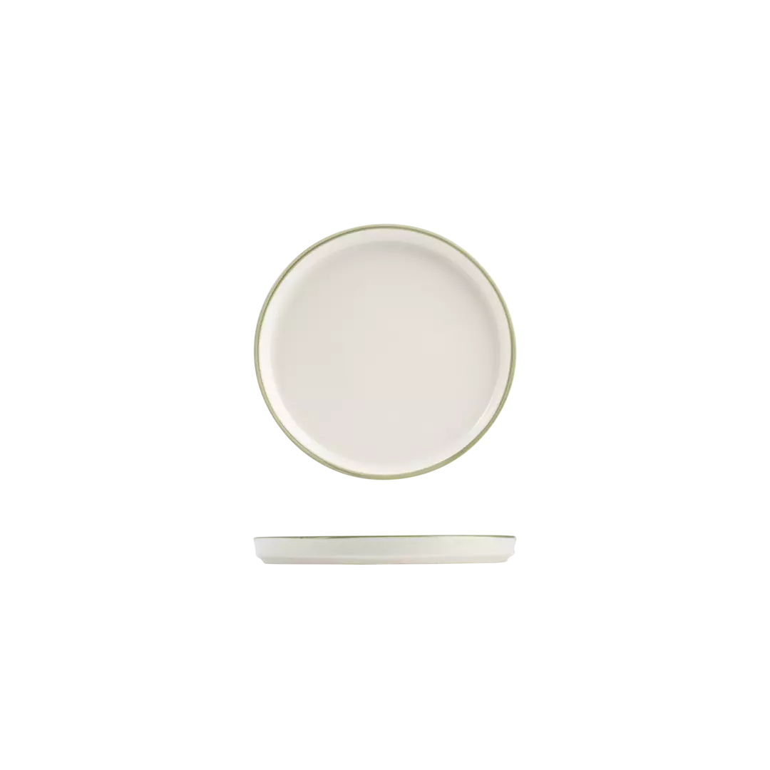 NMC Homestead Olive Round Walled Plate 210mm