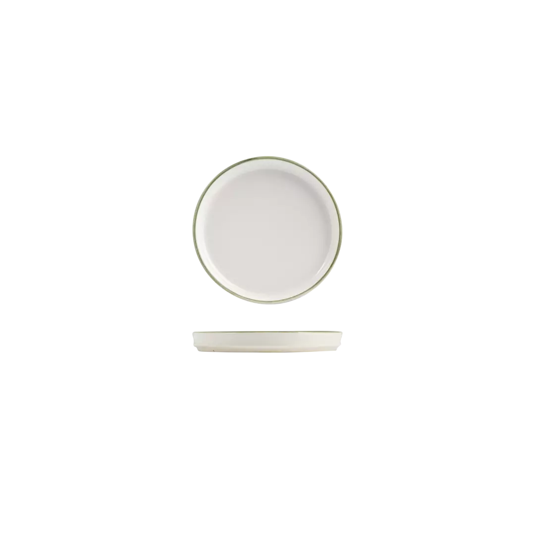 NMC Homestead Olive Round Walled Plate 175mm