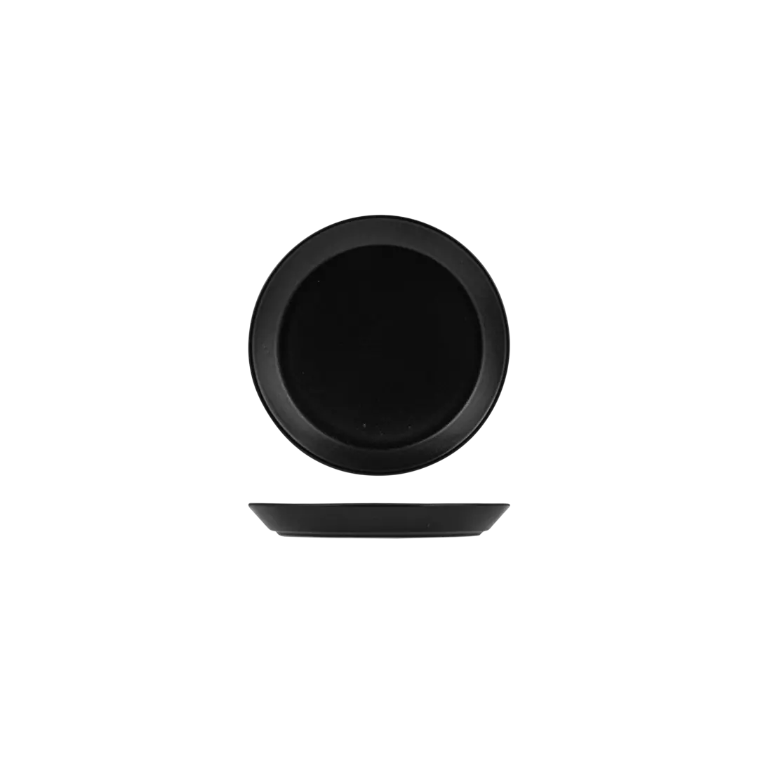 Zuma Round Plate Tapered - Charcoal 170mm