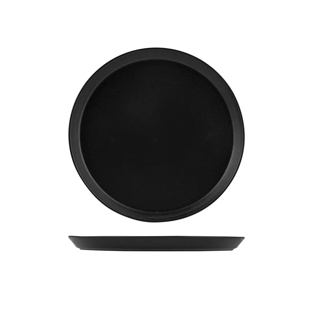 Zuma Round Plate Tapered - Charcoal 280mm