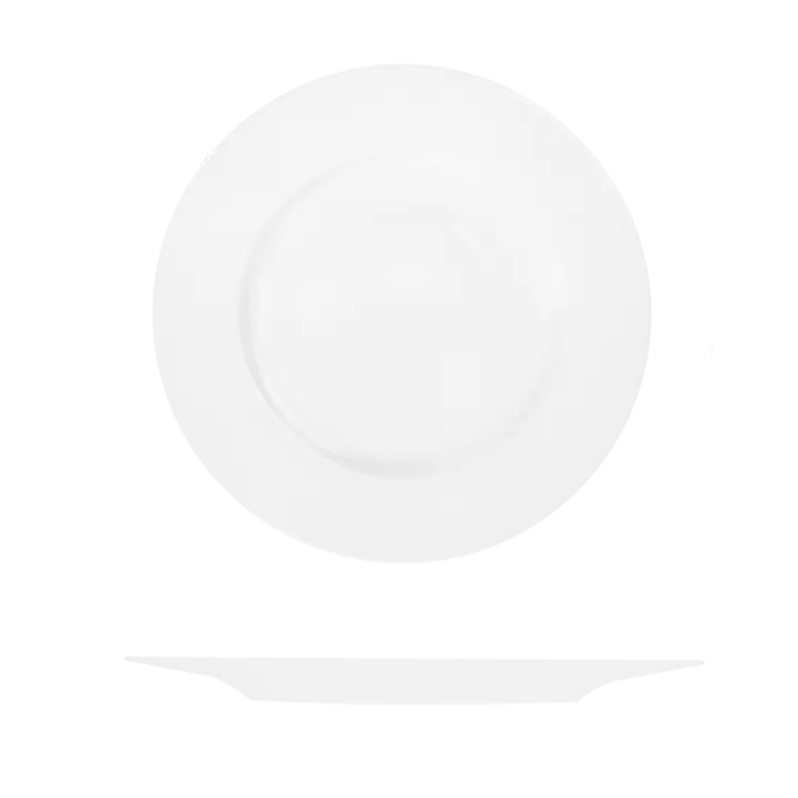 Le Ballet Fedra Round Flat Wide Rim Plate 270mm