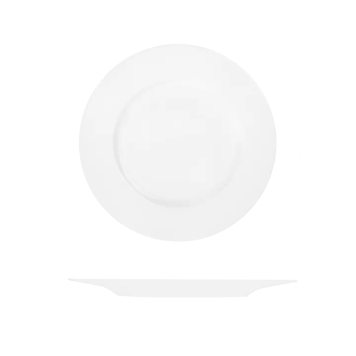 Le Ballet Fedra Round Flat Wide Rim Plate 220mm