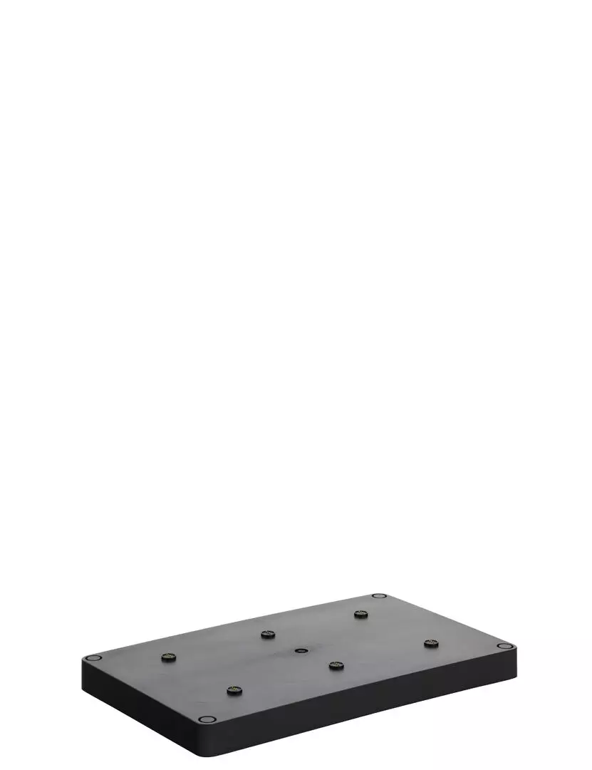 Utopia STANDARD MULTIPLE CONTACT CHARGING SHELF BLACK (1 pack of Connection Poles) 267x447x33mm