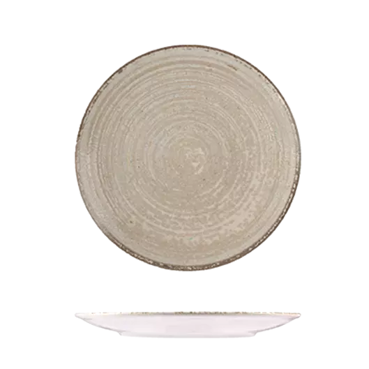 ID Fine Mocha Round Coupe Plate 230mm