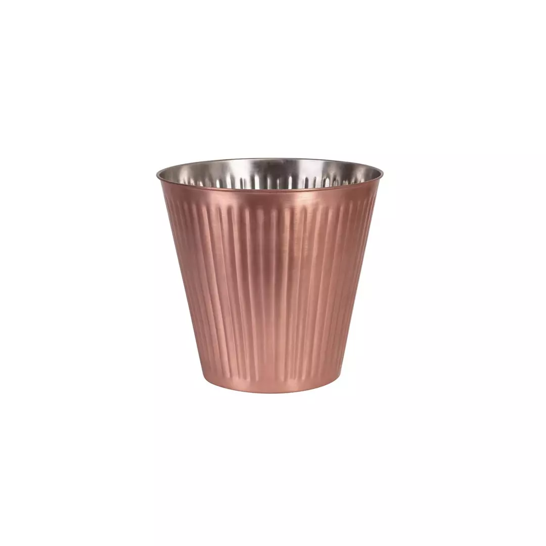 Trenton Wine Bucket Ribbed, Copper Finish 230mm