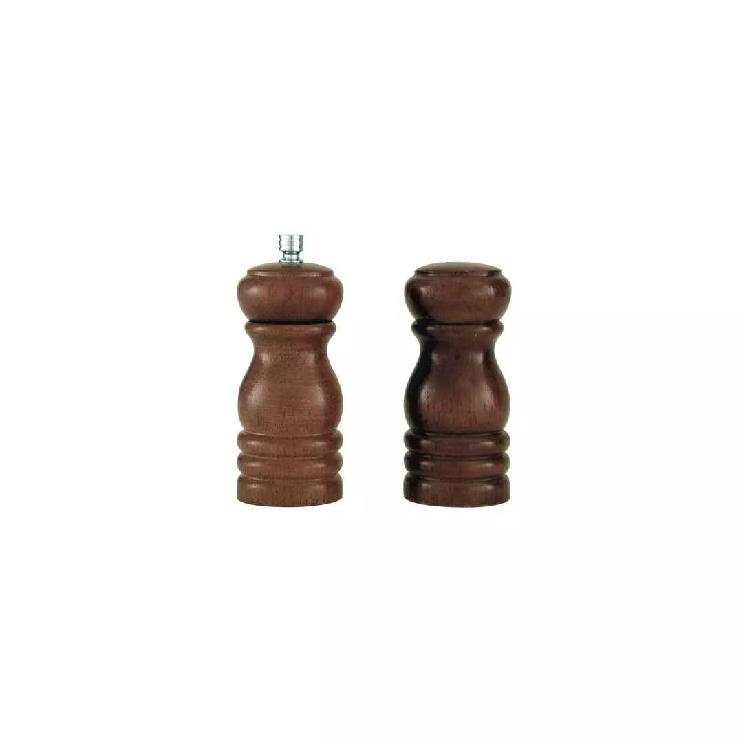 Trenton Salt Shaker & Pepper Mill Set Dark Wood 40504
