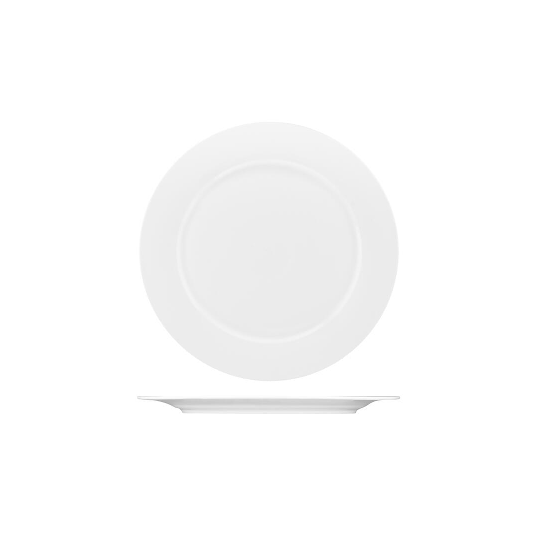 Australian Fine China Round Plate - Wide Rim Bone China 305mm
