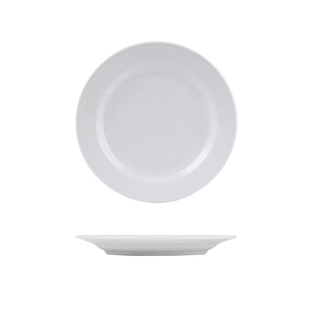 Australian Fine China Renaissance Round Plate Wide Rim 230mm