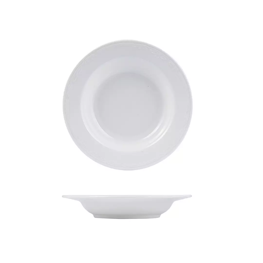 Australian Fine China Renaissance Round Soup Plate Wide Rim 300ml