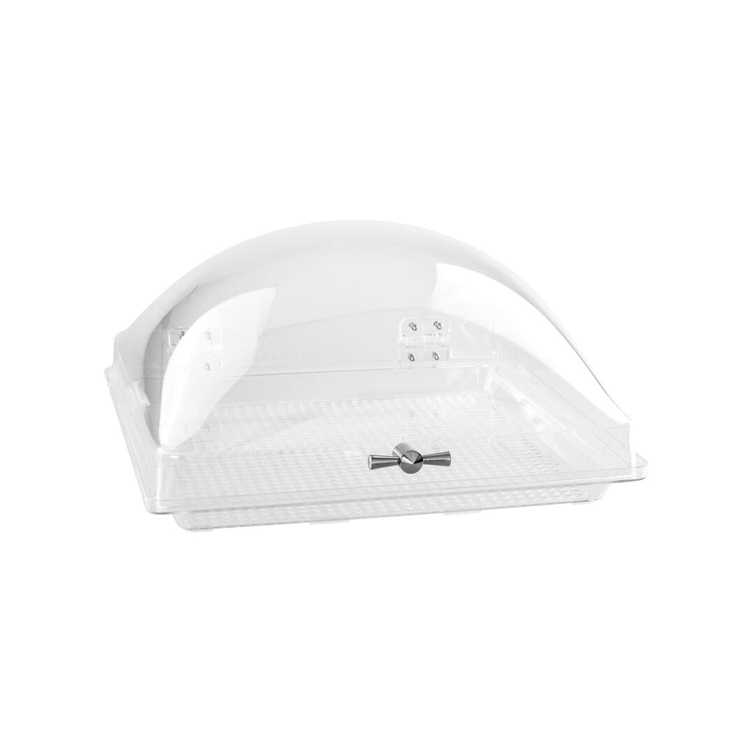 Alkan Zicco Display Covers Square Dome Cover with Fixed Base