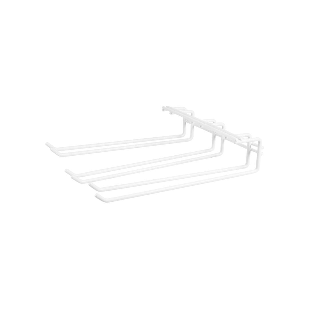 Trenton Glass Hanger - Triple Row White