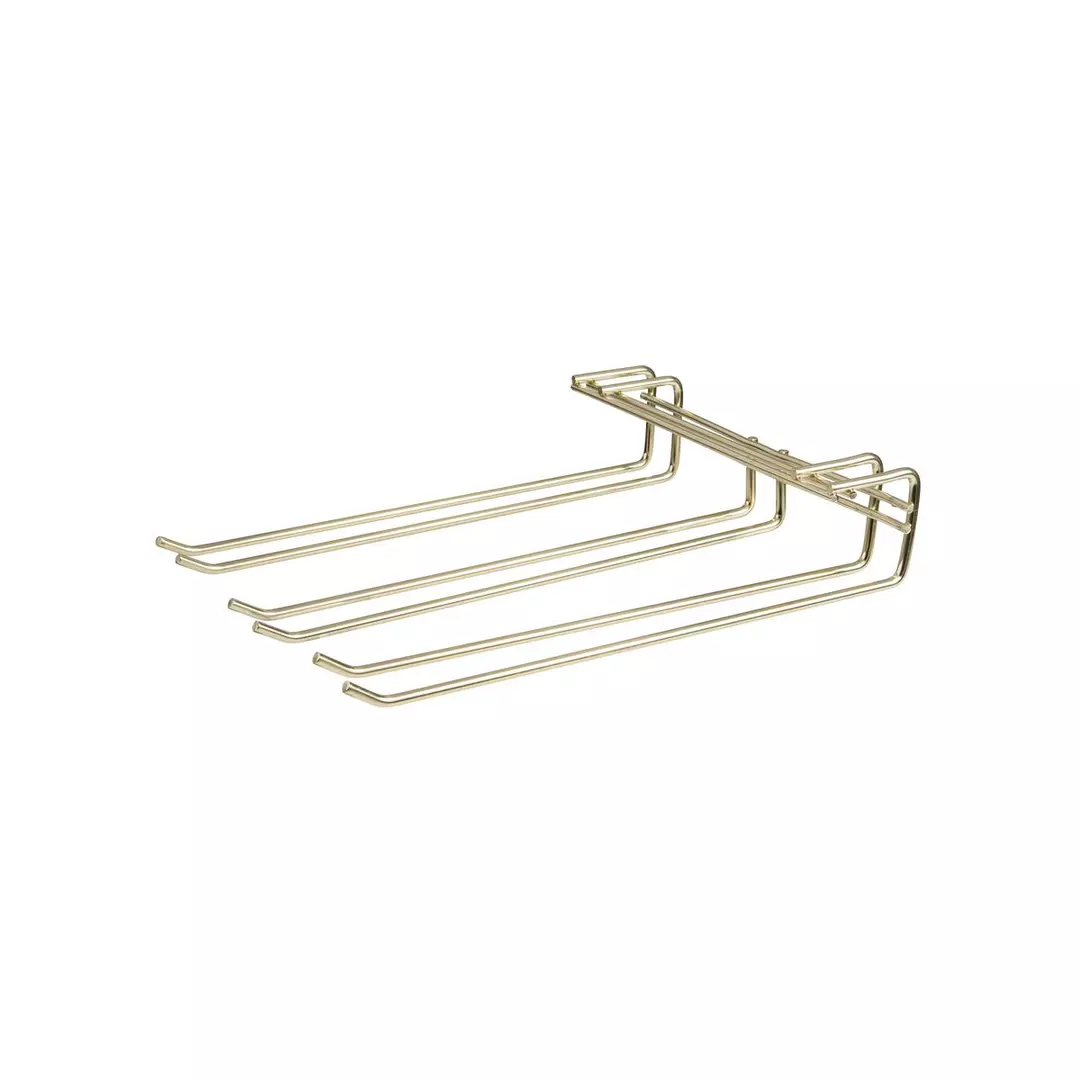 Trenton Glass Hanger - Triple Row Brass