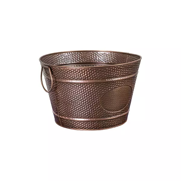 Round Beverage Tub - Antique Copper