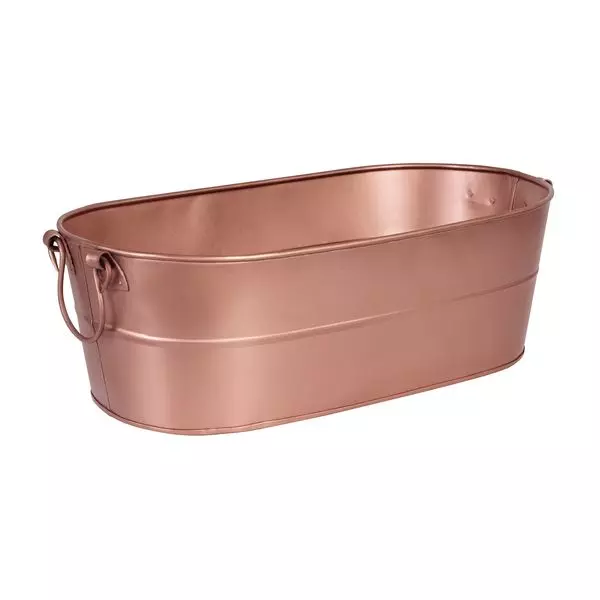 Oval Beverage Tub - Satin Copper