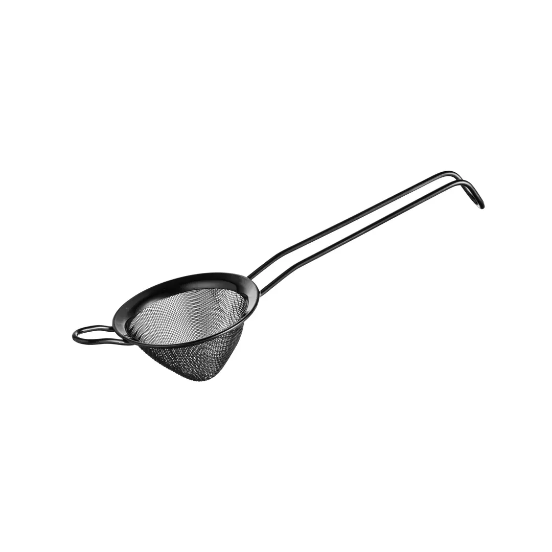 Black Conical Cocktail Strainer 80mm