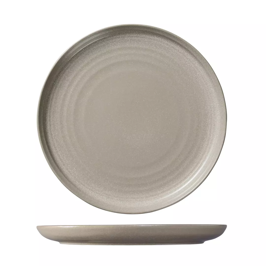 Ariane Round Coupe Plate Artisan Granite Beige 300mm