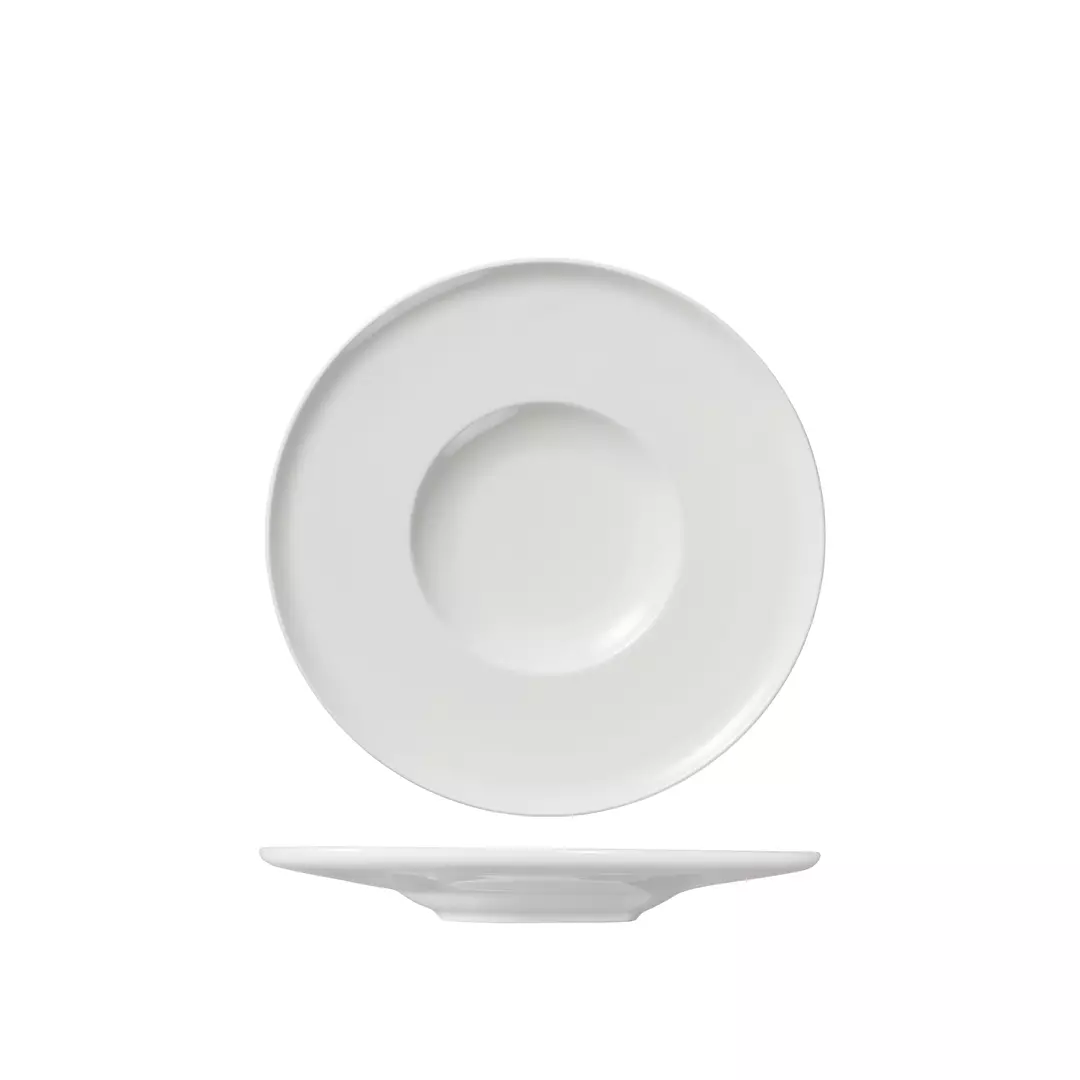 Ariane Gourmet Plate Flat Wide Rim Serenity 220mm