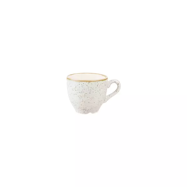 Stonecast by Churchill Espresso Cup & Saucer 100ml Barley White