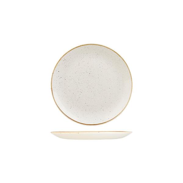 Stonecast by Churchill Round Coupe Plate 165mm Barley White