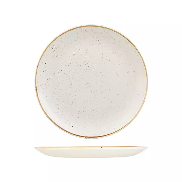 Stonecast by Churchill Round Coupe Plate 260mm Barley White
