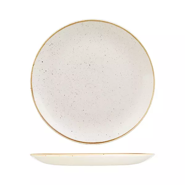 Stonecast by Churchill Round Coupe Plate 288mm Barley White