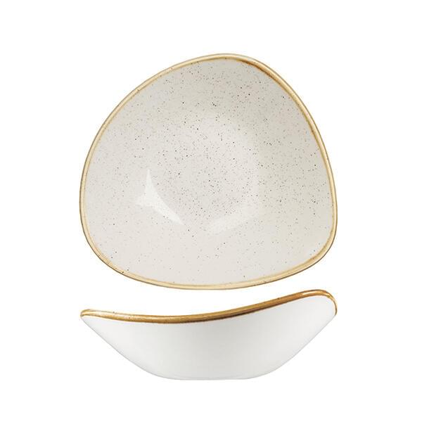 Stonecast by Churchill Triangular Bowl 600ml Barley White