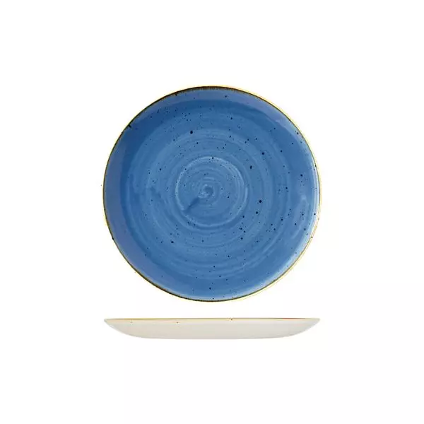 Stonecast by Churchill Round Coupe Plate 217mm Cornflower Blue