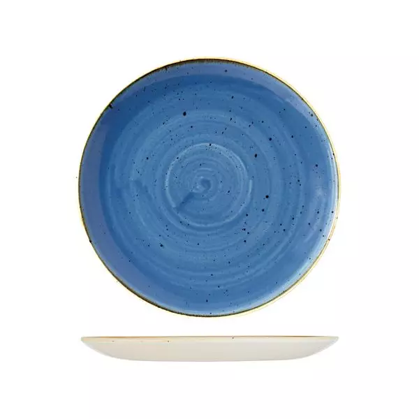 Stonecast by Churchill Round Coupe Plate 260mm Cornflower Blue