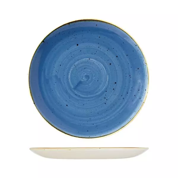 Stonecast by Churchill Round Coupe Plate 288mm Cornflower Blue