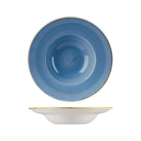 Stonecast by Churchill Soup / Pasta Bowl Wide Rim 284ml Cornflower Blue