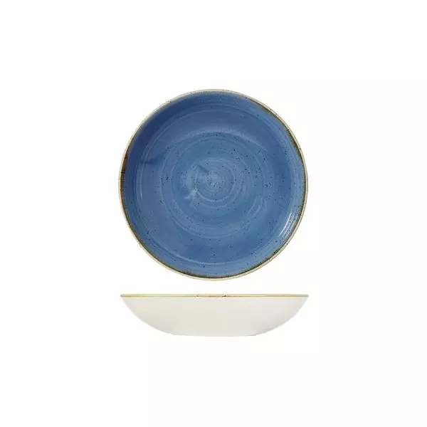 Stonecast by Churchill Round Coupe Bowl 426ml Cornflower Blue