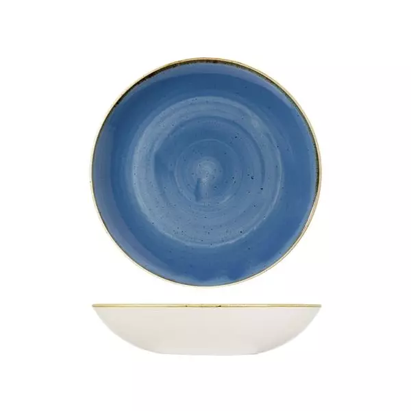 Stonecast by Churchill Round Coupe Bowl 248mm Cornflower Blue