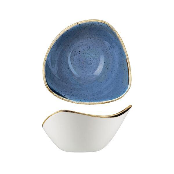 Stonecast by Churchill Triangular Bowl 260ml Cornflower Blue